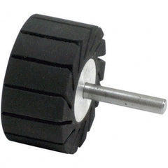 Dynabrade - 1" Wide x 2" Diam, Expander Wheel Spiral Band Drum - 1/4" Shank Diam, 7,500 RPM - Exact Tooling