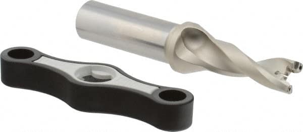 Iscar - 0.512 to 35/64" Diam, 3xD, 1.53" Max Depth, 5/8" Shank Diam, 4.12" OAL, Replaceable Tip Drill - IDK, IDM, IDN, IDP Insert, 13 Seat Size, DSM Toolholder, Series ChamDrillJet - Exact Tooling