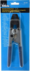 Ideal - 10" OAL Crimping Pliers - Vinyl Coated Handle - Exact Tooling