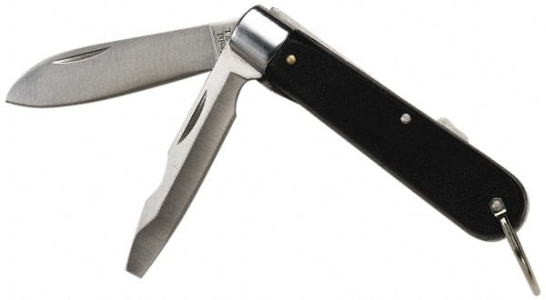 Ideal - 2-3/4" Blade, 5" OAL, Straight Pocket Knife - 5" OAL - Exact Tooling