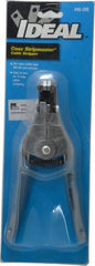 Ideal - RG-59 Max Capacity Automatic Wire Stripper - 7" OAL, Plastic Cushion Handle - Exact Tooling