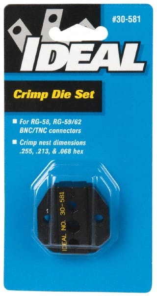Ideal - RG-58, RG-59/62 Crimping Die Set - Use with Crimpmaster Ratcheting Crimp Tool - Exact Tooling