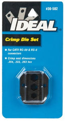 Ideal - RG-59, RG-6 Crimping Die Set - Use with Crimpmaster Ratcheting Crimp Tool - Exact Tooling