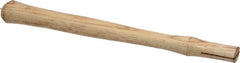 Made in USA - 14" Long Replacement Handle for Blacksmith Hammers - 1-3/16" Eye Length x 11/16" Eye Width, Hickory, Material Grade Type B - Exact Tooling