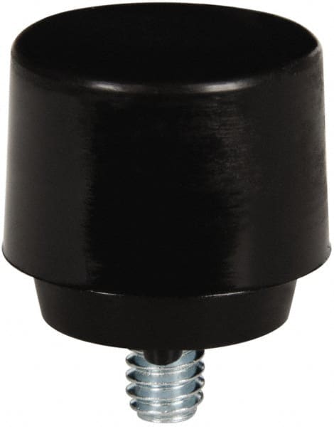 NUPLA - 1" Face Diam, Grade Hard, Black Hammer Tip/Face - Plastic - Exact Tooling