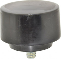 NUPLA - 2-1/2" Face Diam, Grade Hard, Black Hammer Tip/Face - Plastic - Exact Tooling