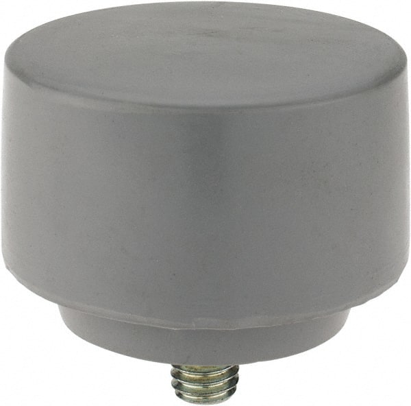 NUPLA - 2-1/2" Face Diam, Grade Extra Soft, Gray Soft Face Hammer Tip - Plastic - Exact Tooling
