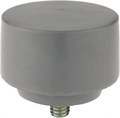 NUPLA - 2-1/2" Face Diam, Grade Extra Soft, Gray Soft Face Hammer Tip - Plastic - Exact Tooling