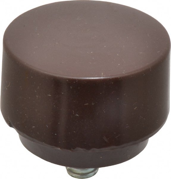 NUPLA - 1-1/2" Face Diam, Grade Soft, Brown Soft Face Hammer Tip - Plastic - Exact Tooling
