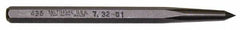Mayhew - 7/32" Prick Punch - 5" OAL, Steel - Exact Tooling