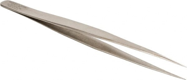 Aven - 5-5/16" OAL SS-SA Precision Tweezers - Straight, Extra Long & Narrow - Exact Tooling