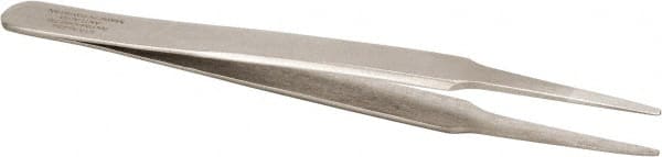 Aven - 4-1/2" OAL 2A-SA Precision Tweezers - Straight Round - Exact Tooling
