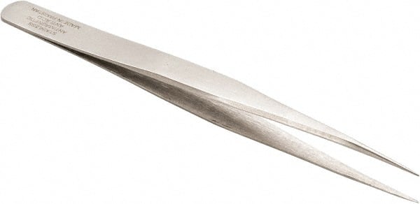 Aven - 4-1/4" OAL 3C-SA Precision Tweezers - Straight, Subminiature Assembly - Exact Tooling