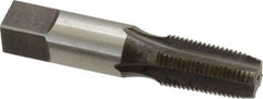 Reiff & Nestor - 1/8-27 NPT Thread, 4 Flute Standard Pipe Tap - 2-1/8" OAL, 3/4" Thread Length, 7/16" Shank Diam, Nitride Finish, High Speed Steel - Exact Tooling