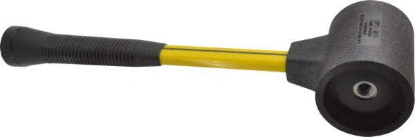 NUPLA - 6-1/2 Lb Head 3" Face Composite Nonmarring Hammer without Faces - Fiberglass Handle - Exact Tooling
