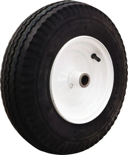 Hamilton - 16 Inch Diameter x 4-7/8 Inch Wide, Rubber Caster Wheel - 1,220 Lb. Capacity, 4-1/2 Inch Hub Length, 1-1/4 Inch Axle Diameter, Tapered Roller Bearing - Exact Tooling