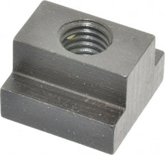 Gibraltar - 1/2-13 Blind Tapped T Slot Nut - 5/8" Slot Width, 1-1/8 x 3/8" Base Width x Height, 1-1/8 x 3/4" OAL x Height - Exact Tooling
