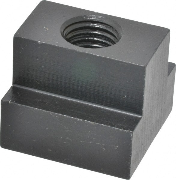 Gibraltar - 3/4-10 Blind Tapped T Slot Nut - 1" Slot Width, 1-3/4 x 3/4" Base Width x Height, 1-3/4 x 1-1/2" OAL x Height - Exact Tooling