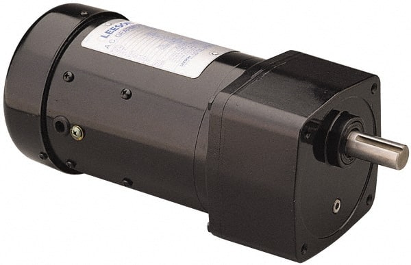 Leeson - 230/460 VAC, 58 RPM, 30:1 Gear Ratio, Parallel Gearmotor - 42 Frame, 320 Torque, TEFC Enclosure - Exact Tooling
