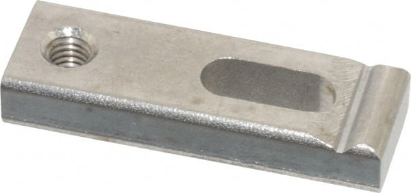 Gibraltar - 7/32" Stud, Stainless Steel, Strap Clamp - 5/16" Travel, 1-1/2" OAL x 1/2" Wide x 1/4" High, Radius Nose - Exact Tooling