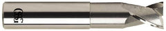 OSG - 1", 2 Flute, Single End, Solid Carbide, 0.12" Corner Radius End Mill - 5" OAL, 30° Helix, Right Hand Flute, 1" LOC, Right Hand Cut, 2-5/8" Extended Reach - Exact Tooling