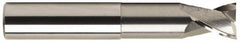 OSG - 1", 2 Flute, Single End, Solid Carbide, 0.09" Corner Radius End Mill - 6" OAL, 30° Helix, Right Hand Flute, 1" LOC, Right Hand Cut, 3-3/8" Extended Reach - Exact Tooling