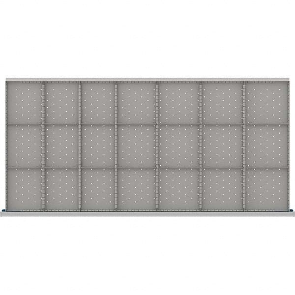 LISTA - 21-Compartment Drawer Divider Layout for 3.15" High Drawers - Exact Tooling