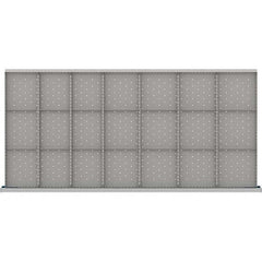 LISTA - 21-Compartment Drawer Divider Layout for 3.15" High Drawers - Exact Tooling