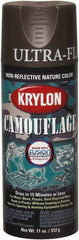 Krylon - 11 oz Brown Flat Finish Latex Paint - Exact Tooling