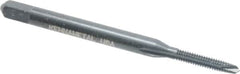 Kennametal - #2-56 UNC, 2 Flute, Oxide Finish, High Speed Steel Spiral Point Tap - Plug Chamfer, Right Hand Thread, 1-3/4" OAL, 7/16" Thread Length, 0.141" Shank Diam, 2B Class of Fit - Exact Tooling
