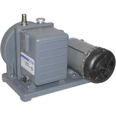 Welch - Rotary Vane-Type Vacuum Pumps; Horsepower: 0.5 ; Voltage: 115/230V ; Cubic Feet per Minute: 5.60 ; Length (Decimal Inch): 20.0000 ; Width (Decimal Inch): 12.0000 ; Height (Inch): 15 - Exact Tooling