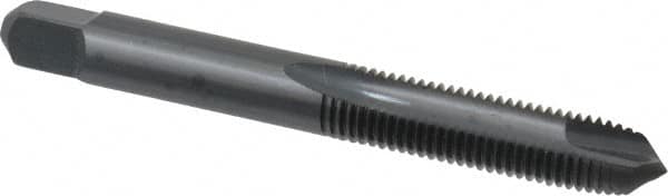 Kennametal - 5/16-24 UNF, 2 Flute, Oxide Finish, High Speed Steel Spiral Point Tap - Plug Chamfer, Right Hand Thread, 2.72" OAL, 1-1/8" Thread Length, 0.318" Shank Diam, 3B Class of Fit - Exact Tooling