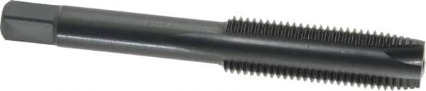 Kennametal - 7/16-20 UNF, 3 Flute, Oxide Finish, High Speed Steel Spiral Point Tap - Plug Chamfer, Right Hand Thread, 3.16" OAL, 1-7/16" Thread Length, 0.323" Shank Diam - Exact Tooling