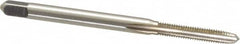 Kennametal - M3x0.50 Metric Coarse 6H 3 Flute Bright Finish High Speed Steel Straight Flute Standard Hand Tap - Plug, Right Hand Thread, 1.94" OAL, 5/8" Thread Length, D3 Limit, Oversize - Exact Tooling