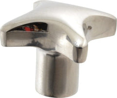 KIPP - 1.96" Head Diam, 4 Point Lobed Knob - 3/8" Hole, Stainless Steel - Exact Tooling