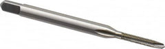 Kennametal - M2x0.40 Metric Coarse, 2 Flute, Bright Finish, High Speed Steel Spiral Point Tap - Plug Chamfer, Right Hand Thread, 1-3/4" OAL, 7/16" Thread Length, 0.141" Shank Diam, 6H Class of Fit, Series 5351 - Exact Tooling