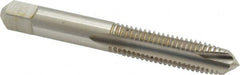 Kennametal - M10x1.50 Metric Coarse, 3 Flute, Bright Finish, High Speed Steel Spiral Point Tap - Plug Chamfer, Right Hand Thread, 2.94" OAL, 1-1/4" Thread Length, 0.381" Shank Diam, 6H Class of Fit, Series 5351 - Exact Tooling
