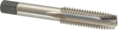 Kennametal - M14x2.00 Metric Coarse, 3 Flute, Bright Finish, High Speed Steel Spiral Point Tap - Plug Chamfer, Right Hand Thread, 3.59" OAL, 1.656" Thread Length, 0.429" Shank Diam, 6H Class of Fit, Series 5351 - Exact Tooling