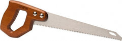 Irwin - 11-1/2" High Carbon Steel Blade Utility Saw - Hardwood Handle, Ergonomically Design D-Style, 16-3/4" OAL - Exact Tooling