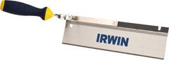 Irwin - 10" High Carbon Steel Blade Dovetail Saw - Plastic Handle, Ergonomic, 17-1/4" OAL - Exact Tooling