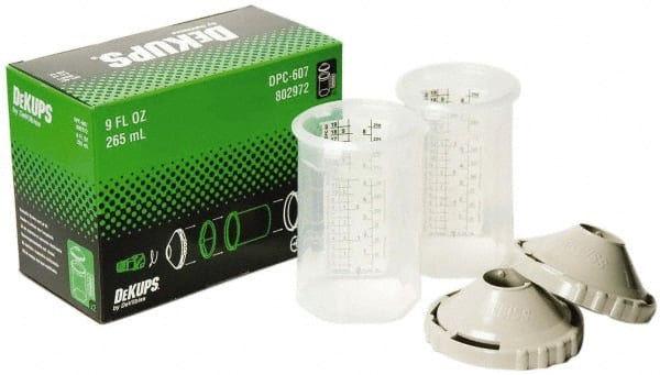 DeVilbiss - Paint Sprayer Reusable Sleeve - Reusable Sleeve and Lids, 2 Pack, Compatible with Siphon and Gravity Spray Guns - Exact Tooling