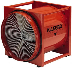 Allegro - 20" Inlet, Electric AC Axial Blower - 0.5 hp, 2,950 CFM (Two 90° Bends), 3,150 CFM (One 90° Bend) & 4,650 CFM (Free Air), Explosion Proof, 230 Max Voltage Rating - Exact Tooling