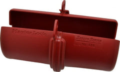 Master Lock - 3/4 Wide, Zenex Thermoplastic Plug-Encasing Plug Lockout - 220/550 Volt, 3" to 6" Plug Size, 3/4 Max Cord Diam, Includes Labels, English/French/Spanish - Exact Tooling