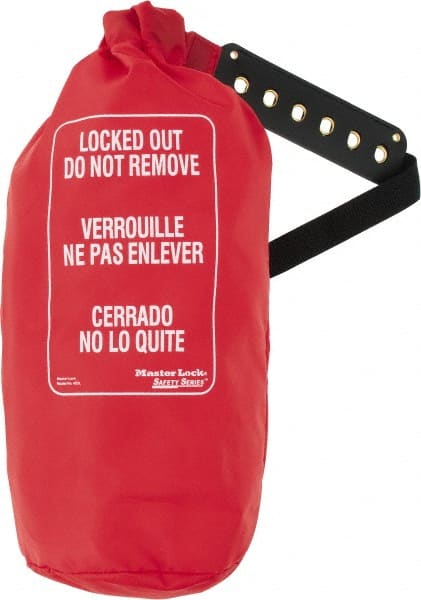 Master Lock - Lockout Cinch Bags, Wheel Locks & Lockable Covers Device Type: Lockout Cinch Bag Language: English/Spanish - Exact Tooling