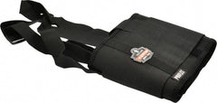 Ergodyne - Size 2XL, Elastic Belt with Adjustable Shoulder Straps - 42 to 46" Waist, 7-1/2" Wide, Detachable Strap, Black - Exact Tooling