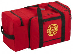 Ergodyne - 3 Pocket, 7,280 Cubic Inch, 1000D Nylon Empty Gear Bag - 21 Inch Wide x 15 Inch Deep x 16 Inch High, Red, Fire and Rescue Logo, Model No. 5005 - Exact Tooling