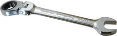 Blackhawk by Proto - 11/16" 12 Point Flexhead Combination Wrench - 15° Head Angle, 7-1/2" OAL, Steel, Chrome Finish - Exact Tooling