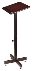 Oklahoma Sound - Mahogany Portable Lectern - 16" Deep x 20" Wide x 30-44" High - Exact Tooling