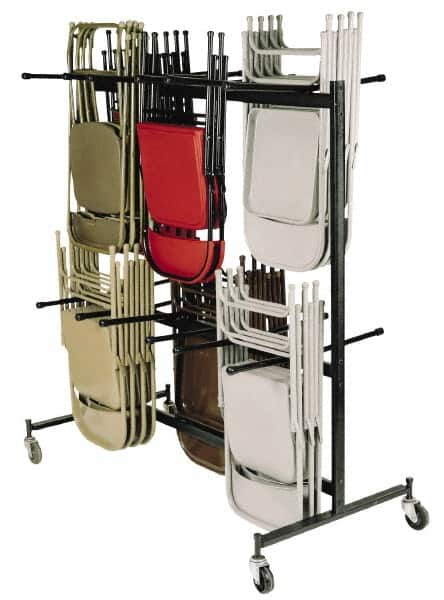 NPS - 84 Chairs Capacity Storage Rack - Use for Folding Chairs - Exact Tooling
