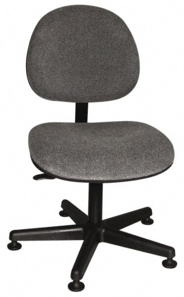 Bevco - Adjustable Chair - 18" Wide x 18" Deep, Olefin Seat, Gray - Exact Tooling